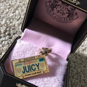 Juicy Couture License Plate Charm